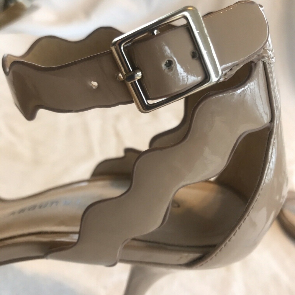 Chinese Laundry 9M Patent Leather Tan 3” Heel EUC - Picture 6 of 8